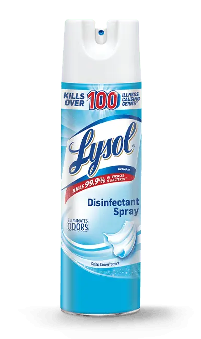 Lysol pistolet désinfectant textile linge frais 500ml