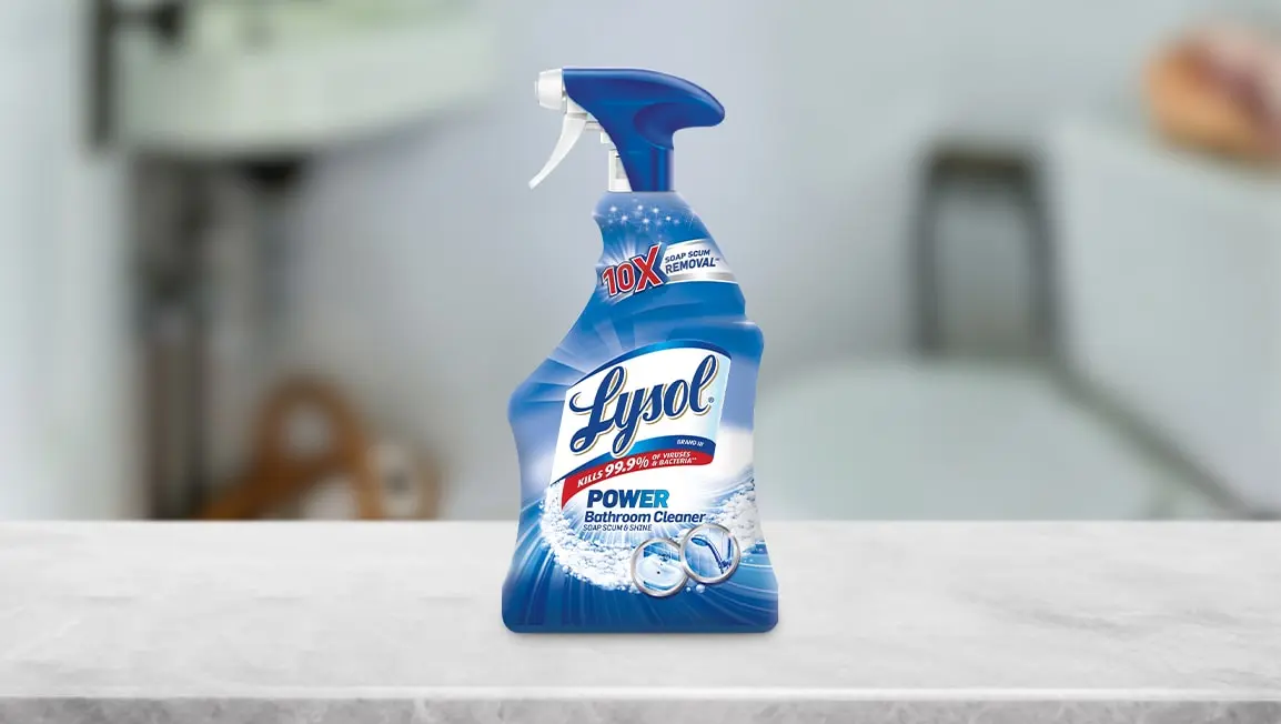 Lysol Power Foam Bathroom Cleaner, 24oz Aerosol, 12/Carton (02569CT)