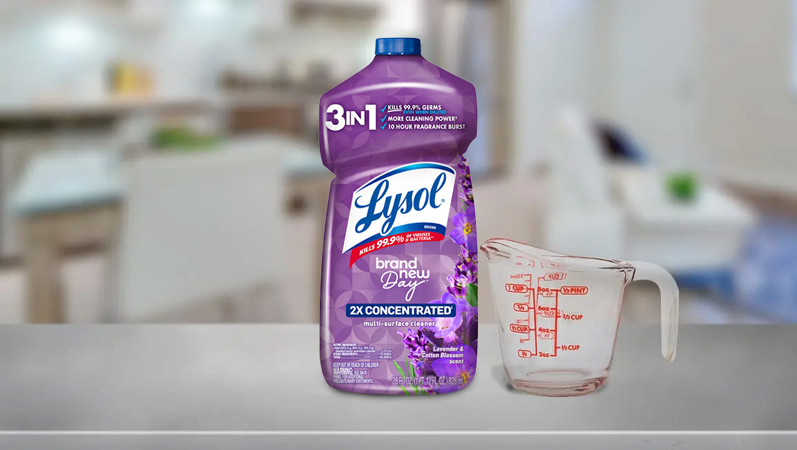 LYSOL Multi-Surface Cleaner 2X Concentrated Pour - Lavender & Cotton Blossom 9/28 oz.