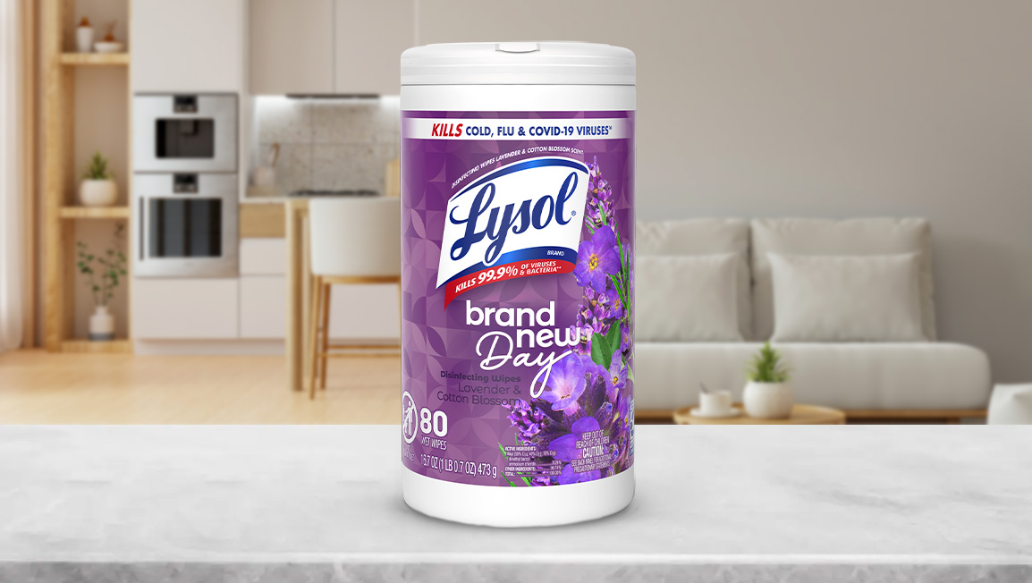 LYSOL® Disinfecting Wipes - Lavender & Cotton Blossom 6/80 ct.