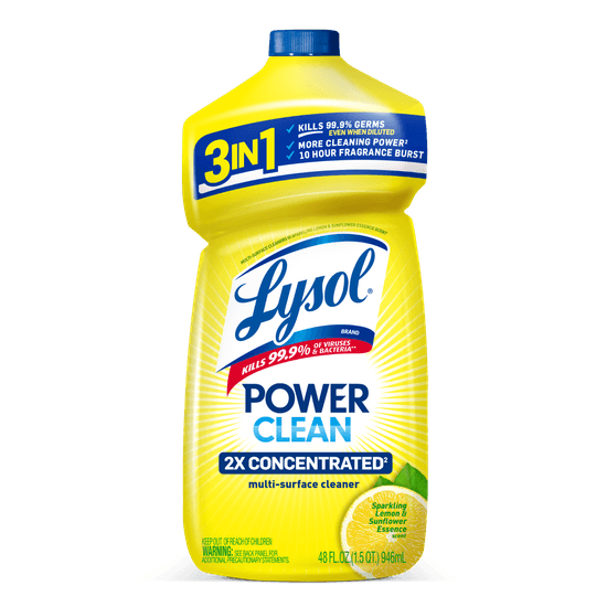 LYSOL® Multi-Surface Cleaner 2X Concentrated - Pourable Sparkling Lemon & Sunflower Essence 48 oz.