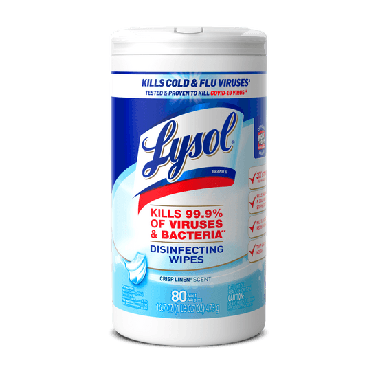 LYSOL® Disinfecting Wipes - Crisp Linen® 80 ct.