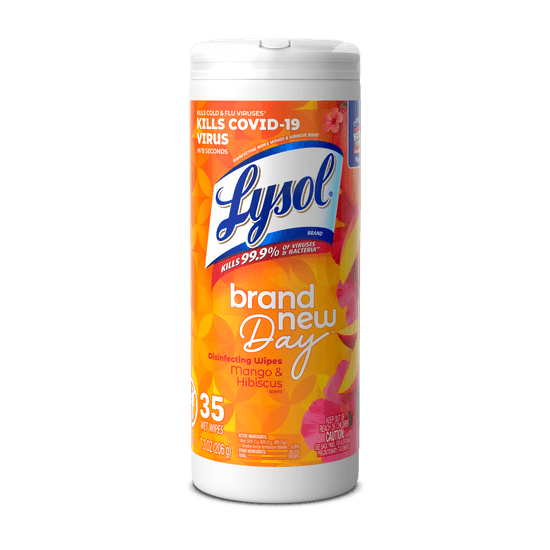 LYSOL® Disinfecting Wipes - Brand New Day™ Mango & Hibiscus 35 ct.